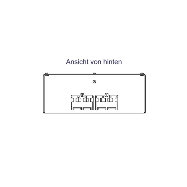 Produktbild MVT 150 083 RAL9016  -  Aufputz Medienverteiler für 8 Keystone (19.4mm Ausschnitt)